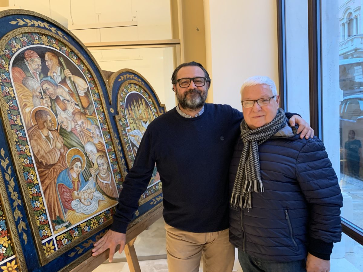 Maestro Cordivani e Presidente Bottega Roberto Paoletti