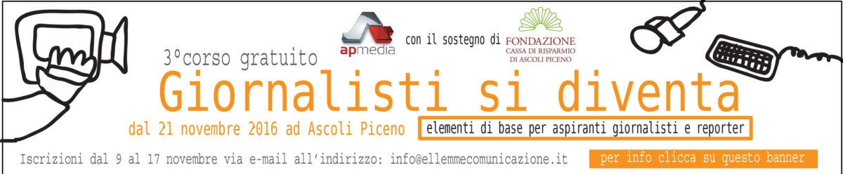 banner corso giornalisti si diventa per gazzetta di ascoli