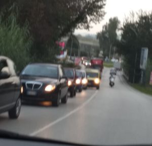 Code di auto sulla Piceno aprutina