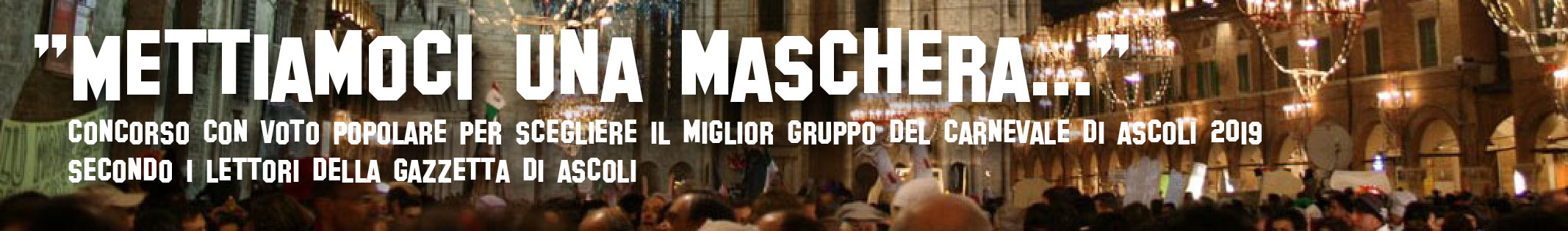Sfondo per testata concorso Carnevale Mettiamoci una maschera 2019