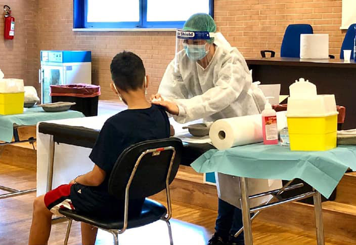 La casa della gioventù ha ospitato anche vaccinazioni