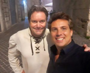 Dario Ciotti e l'attore Bocciarelli