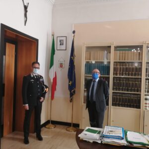 Il col Tommaseo con il Presidente Fabiani