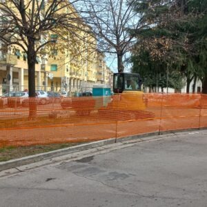 Lavori in viale Croce