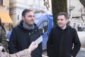 Sindaco e assessore Cardinelli sul Lungo Tronto