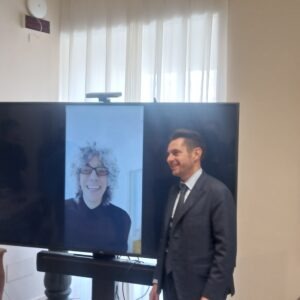 Giovanni Allevi col sindaco Fioravanti