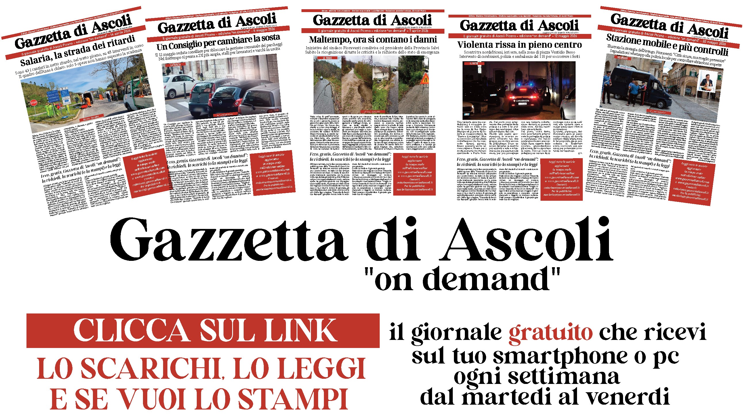 LEGGI LA GAZZETTA DI ASCOLI ON DEMAND DI OGGI